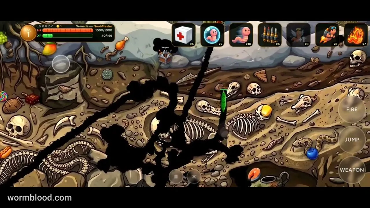 Worm Blood gameplay